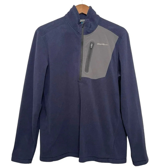 Eddie Bauer First Ascent Fleece Pullover Jacket Outdoors Size Medium - Picture 7 of 7